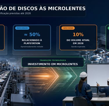 Infográfico mostra discos, microlentes e requalificação de 300 empregados.