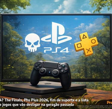 Adeus ao Ps4? The Finals, PS Plus 2026, fim de suporte