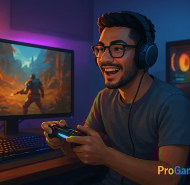 Influenciadores gamers brasileiros transmitindo ao vivo com iluminação colorida