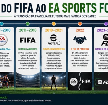 Linha do tempo da transição de FIFA para EA Sports FC