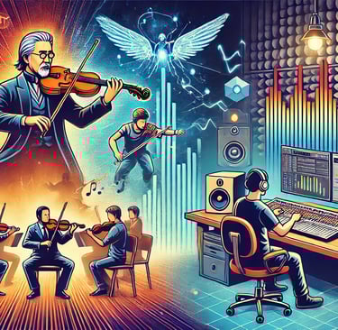Ttrabalho de compositores de trilhas sonoras para jogos e sua colaboração com desenvolvedores.