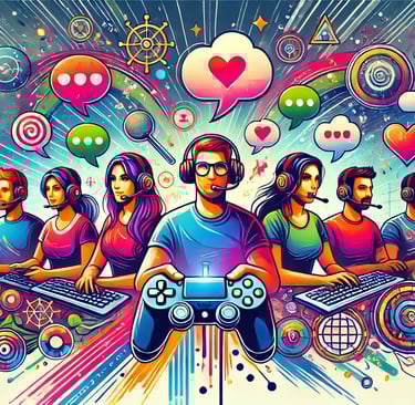 a man with a video game controller and a video game controller