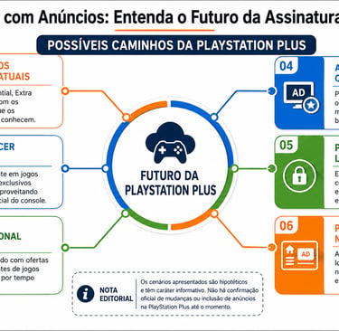 Mapa mostra possíveis caminhos futuros da PlayStation Plus.