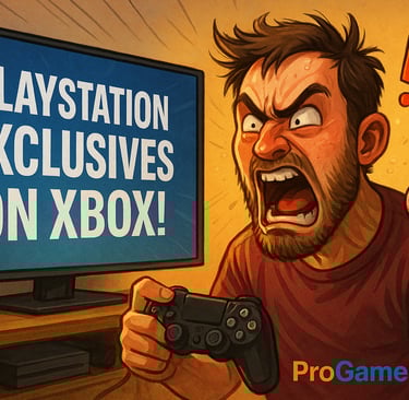 Gamer reage com fúria ao anúncio de exclusivos do PlayStation no Xbox.