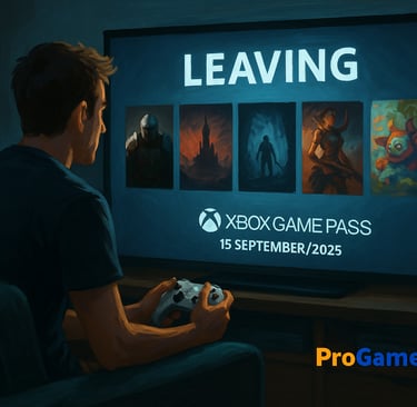 Jogador observa jogos deixando o Xbox Game Pass em setembro de 2025.