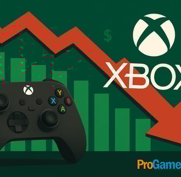 logotipo e seta vermelha descendente sobre fundo verde, representando a queda nas vendas e o início 