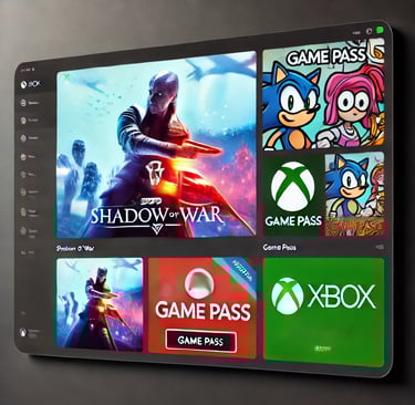 A professional Xbox app interface showing discounts and advertisements.