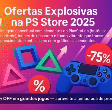 Confira os games em promoção e monte sua coleção com economia!