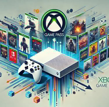 a video game console with a game pass