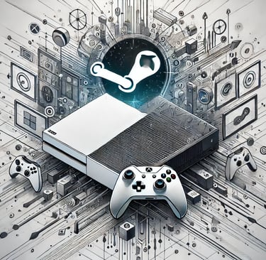 a video game console with a controller and a controller