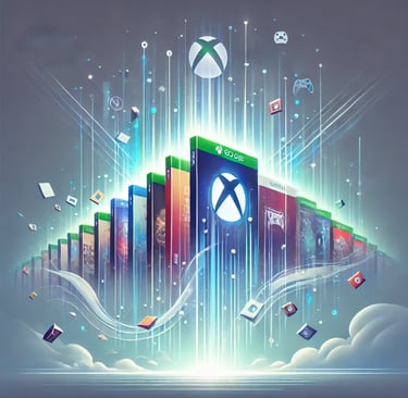 a bunch of video game consoles and xbox games