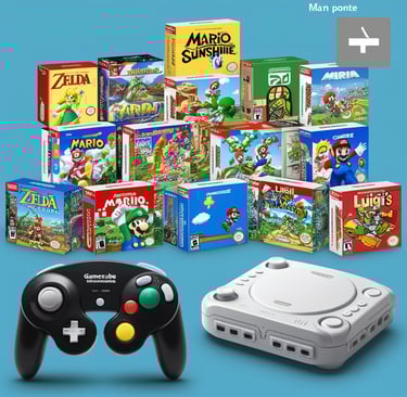 a nintendo wii game console console with mario kart