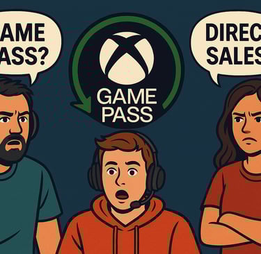 jogadores com reações variadas sobre o Game Pass e vendas diretas.