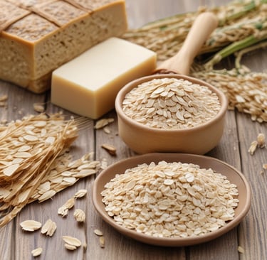 Soft sunlight filtering through leaves onto a collection of Alash skincare products arranged on linen fabric.