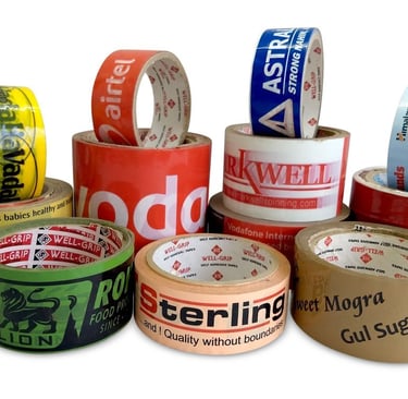 a variety of different colored tape tapes on a white background
