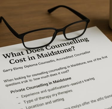 Integrative counselling Maidstone — calm therapy setting for psychotherapy, anxiety, and mental health support.
