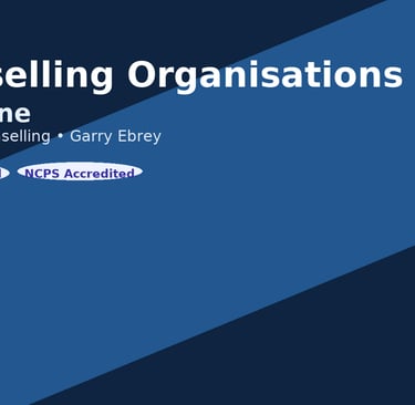 Counselling Organisations Maidstone. Garry Ebrey Specialist Counselling. BACP Registered and NCPS Accredited.