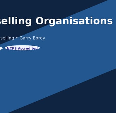 Counselling Organisations Teston. Garry Ebrey Specialist Counselling. BACP Registered and NCPS Accredited.