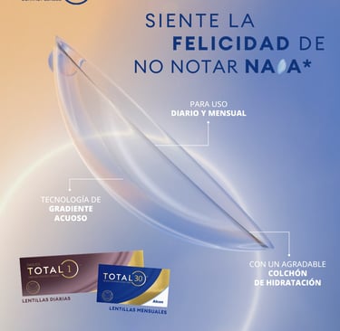 Lentes de contacto mensuales y diarias