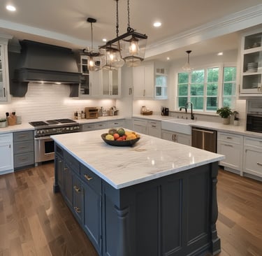 Exterior shot of a home with fresh paint and repaired siding under a sunny sky.