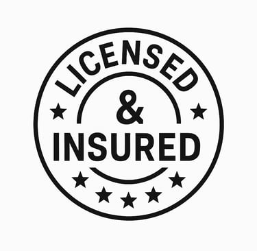 Licensed and insured