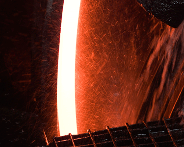 Forno para produção do vergalhão de cobre