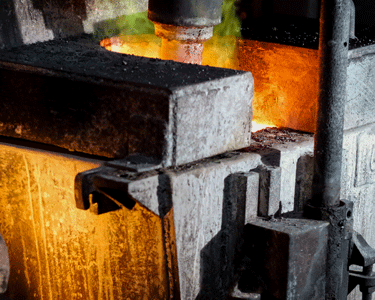 Produção de vergalhão de cobre