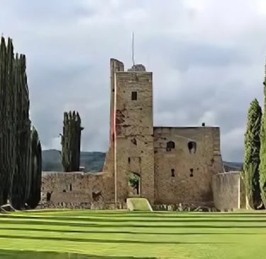 Historic site of Dante’s visits at Romena Castle in Tuscany