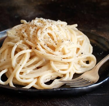 cacio e pepe roman' dish