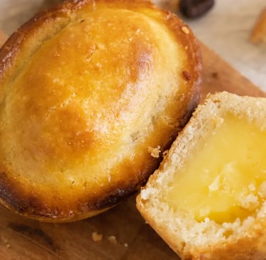 Traditional pasticciotto pastry from Salento, typical Italian custard-filled dessert