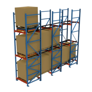 Rack push-back (LIFO)