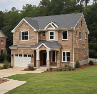 Home with new roof after replacement - AI generated