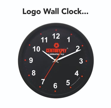 Best manufacturer of logo printing wall clock in bulk quantity
