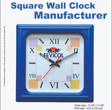 Square wall clock manufacturer