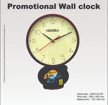 Advertising wall clock