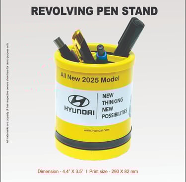 Round promotional pen stand manufacturer in India