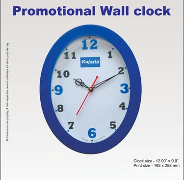 Oval wall clock manufacturer in delhi