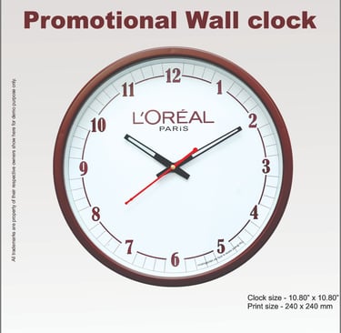 Brown round wall clock supplier in Delhi India