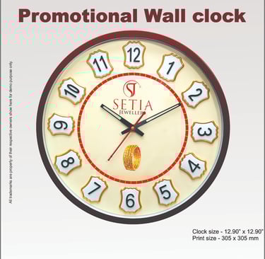 Exclusive Plastic wall clock