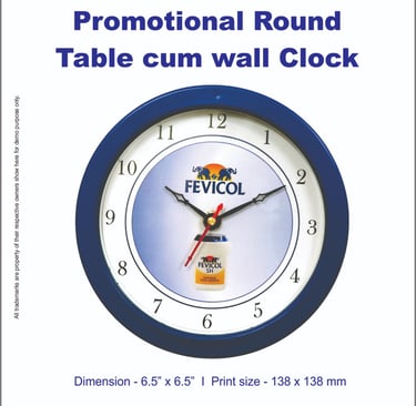 Round Office table clock