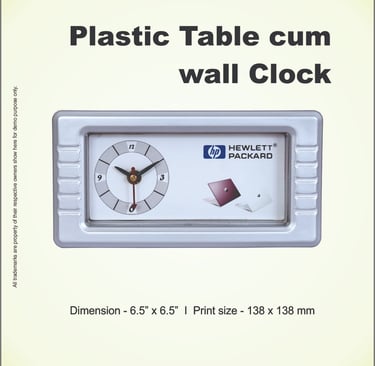 Plastic table clock manufacturer in India