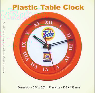 Promotional round table clock manufacturer