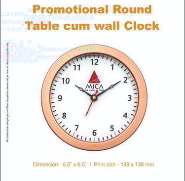 Plastic Table clock