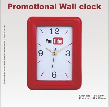 Rectangle wall clock supplier in Delhi india