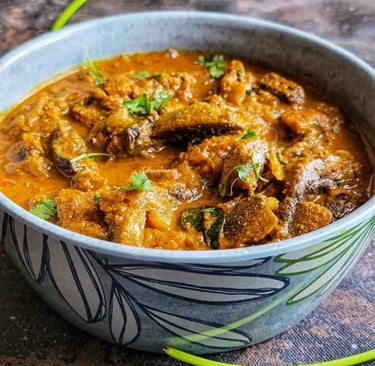 Oyster Mushroom Chettinad Sauce (South Indian style)