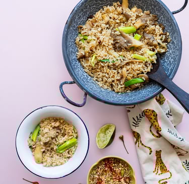 Oyster Mushroom Fried Rice