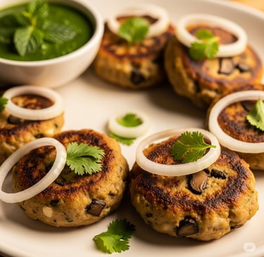 Oyster Mushroom Galouti Kebab