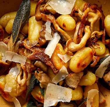Oyster Mushroom Gnocchi with Sage Butter