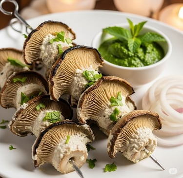 Oyster Mushroom Malai Tikka