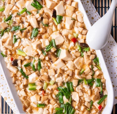 Oyster Mushroom Mapo Tofu